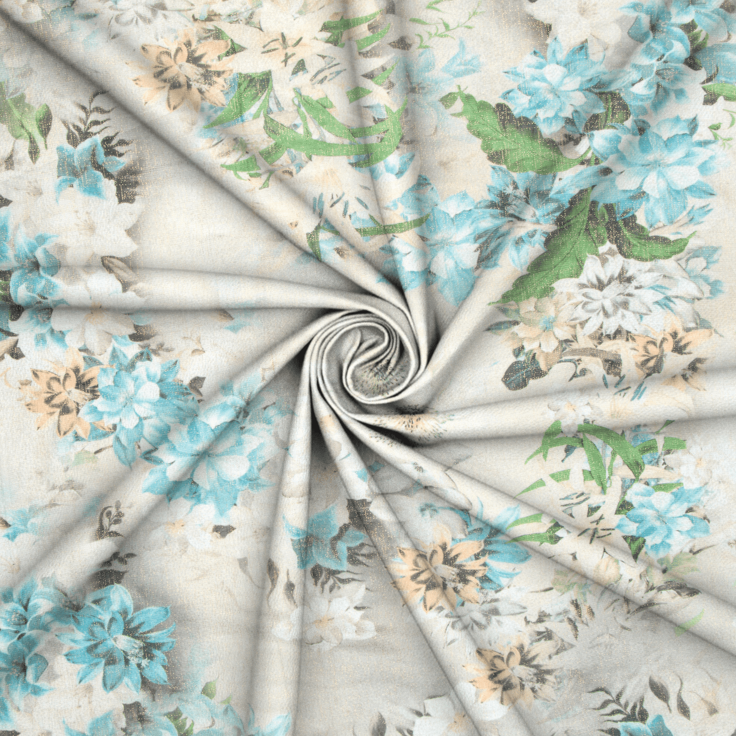 Printed Floral Stretch Mesh