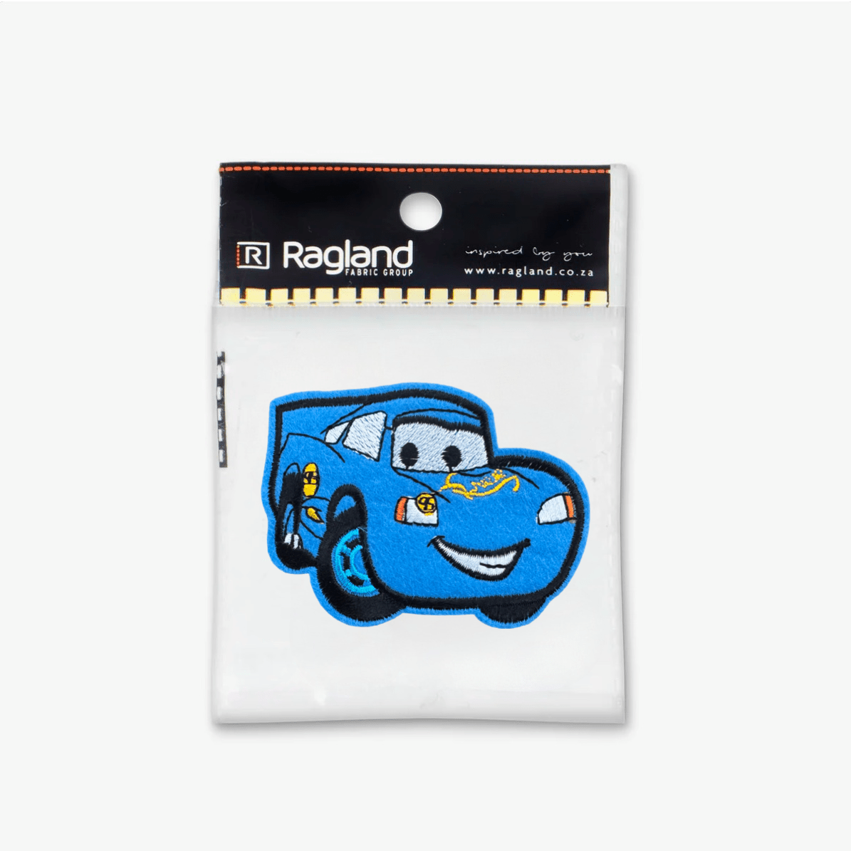 Motif Iron On Badge - BLUE MCQUEEN - Ragland Fabrics