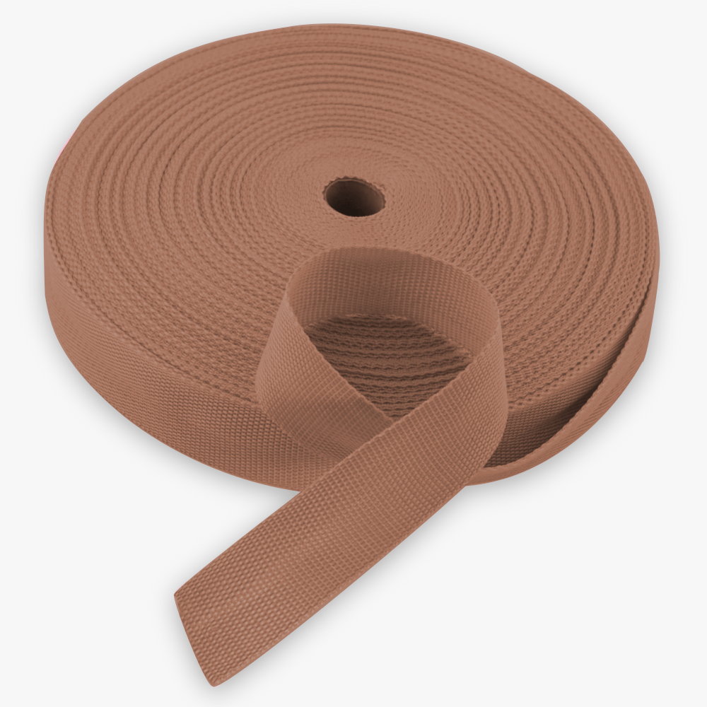 Webbing 50mm Light Brown 11 - Ragland Fabrics