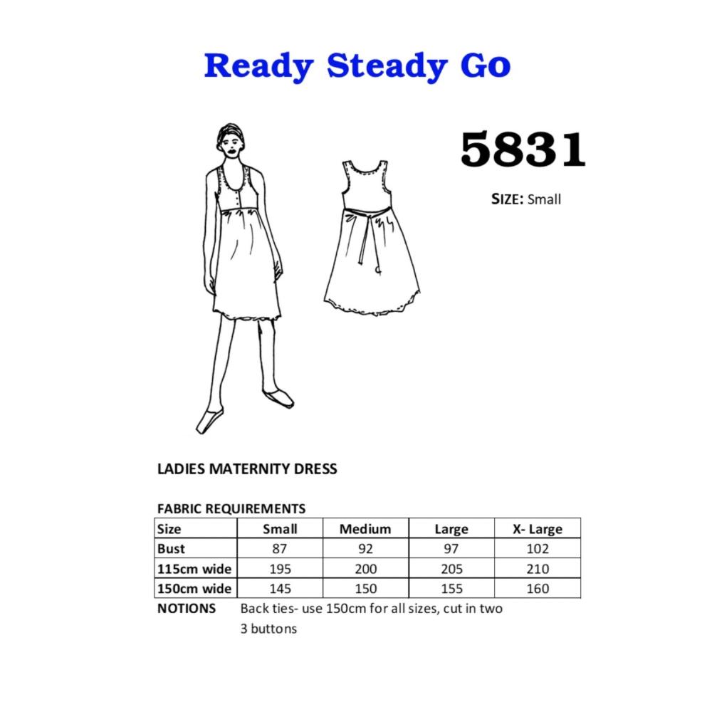 Pattern | Ladies Maternity Dress #5831