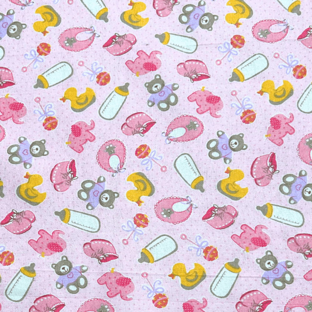 Flannel Brushed Cotton | Baby Elephant Pink - Ragland Fabrics
