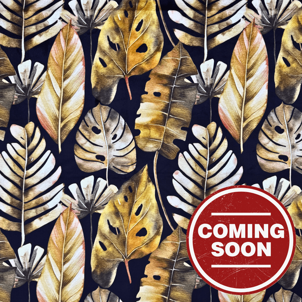 Printed Velvet Autum Leaf - Ragland Fabrics