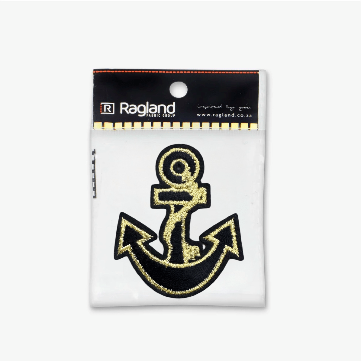 Motif Iron On Badge - ANCHOR GOLDEN - Ragland Fabrics