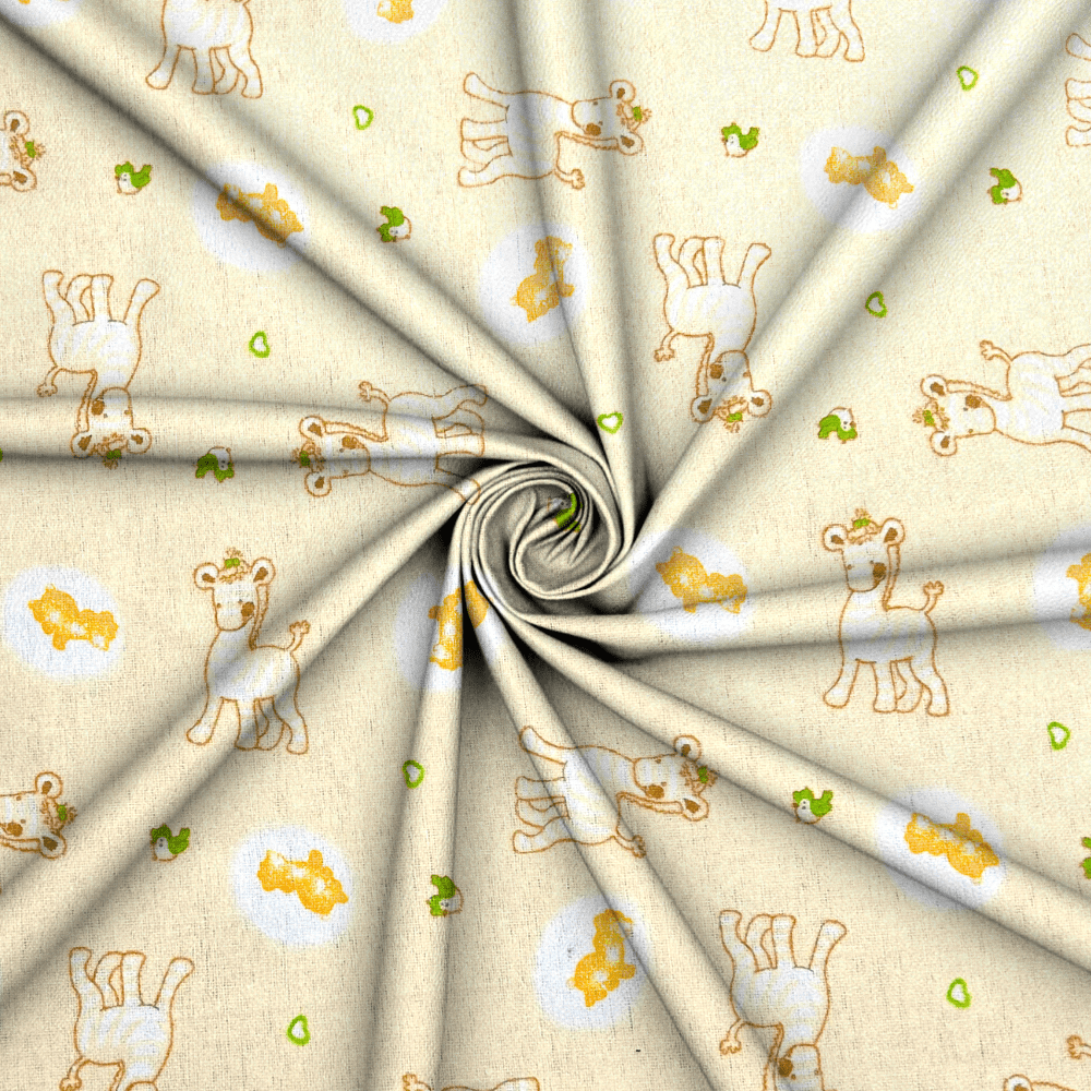 Flannel Brushed Cotton | Giraffe Yellow - Ragland Fabrics