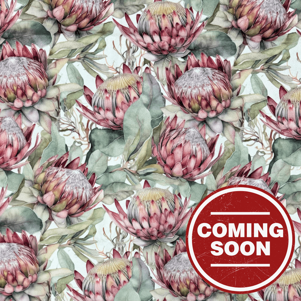 Printed Velvet Protea - Ragland Fabrics