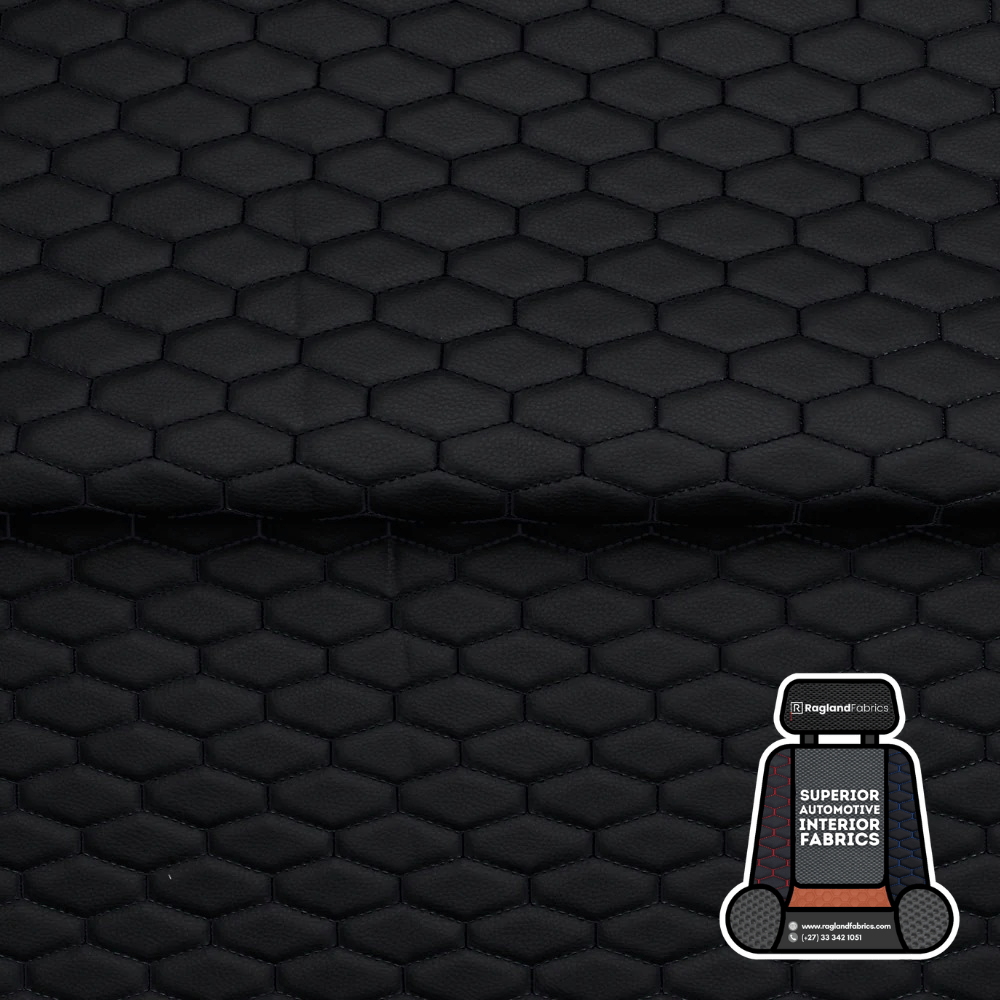 Automotive Upholstery Bentley Black Honey - Ragland Fabrics