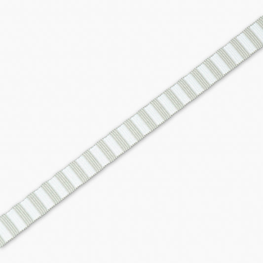 Blazer Braid - White/Grey - Ragland Fabrics