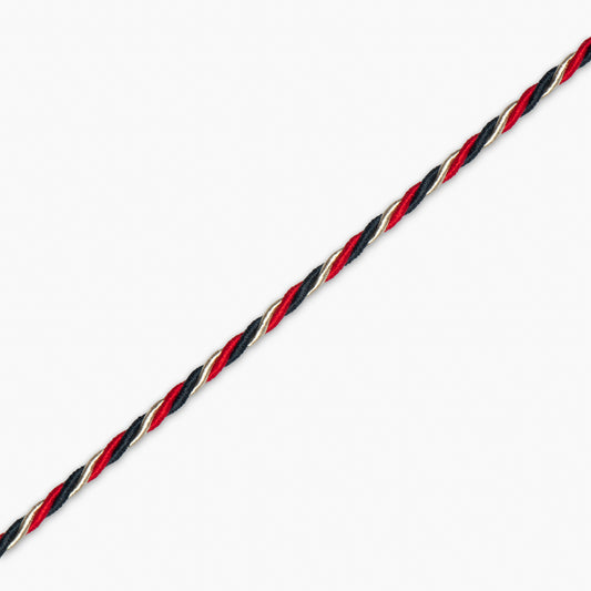 Blazer Cord - Red/Navy/Flax Twist