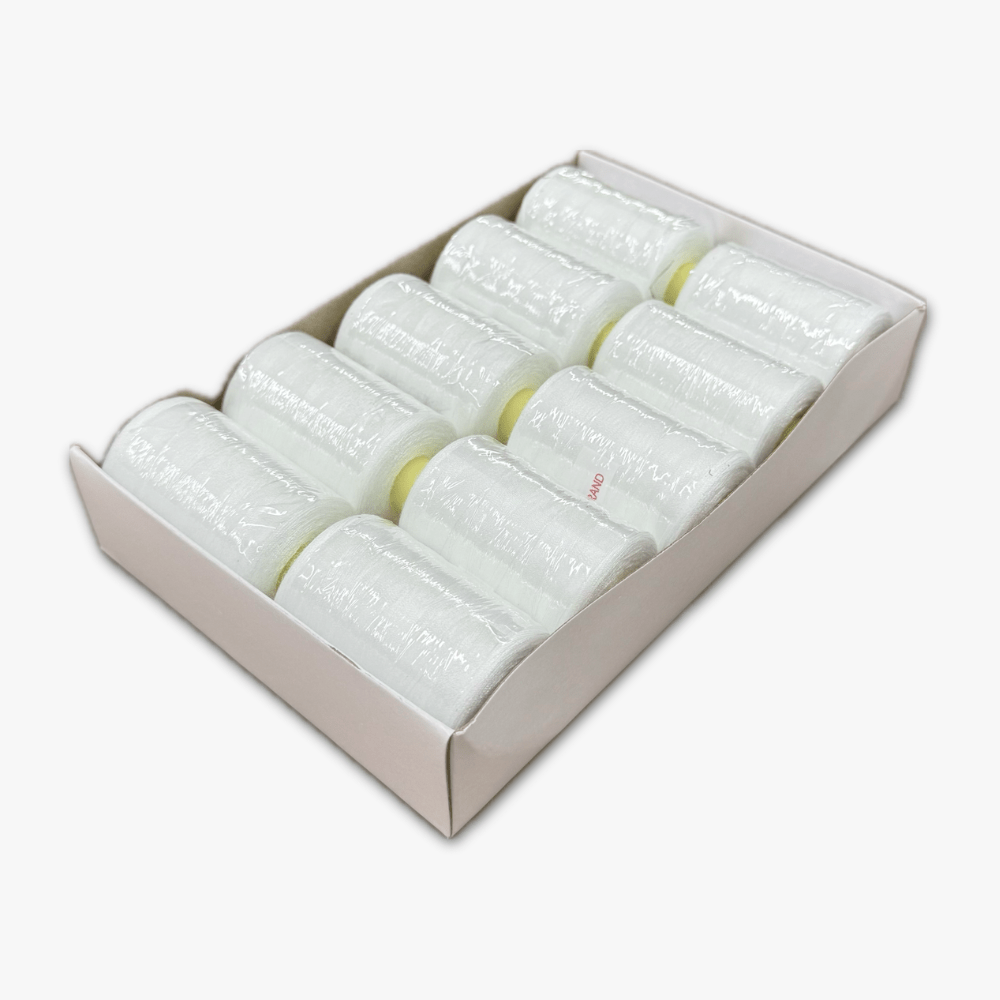 Thread 1000met Reel White 101 - Ragland Fabrics