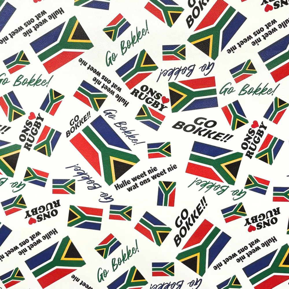 Printed Vinyl Bokke White