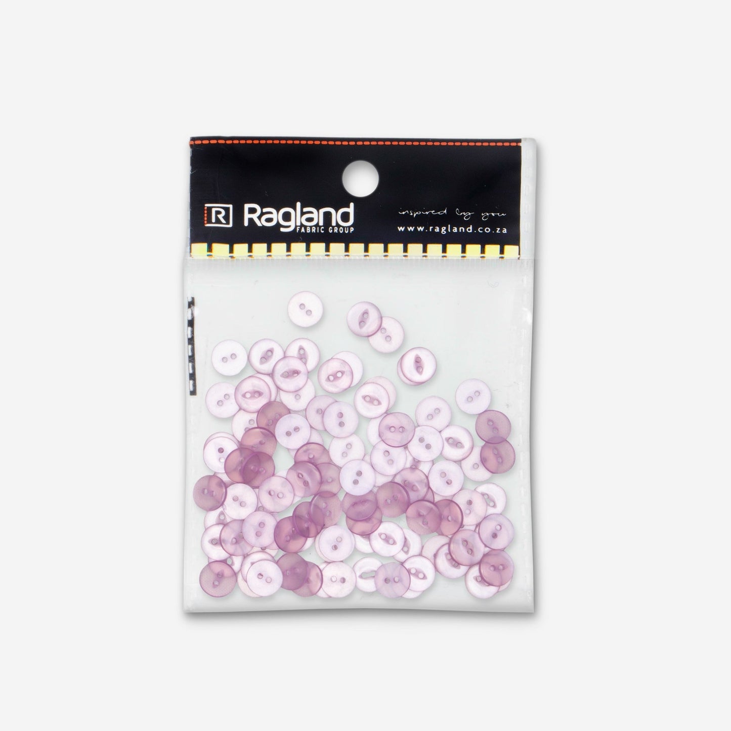 Buttons Fish Eye Light Purple - 15mm - Martin Shot - Ragland Fabrics
