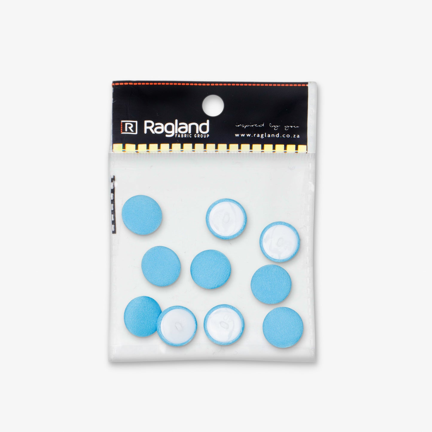 Button Covered Light Blue