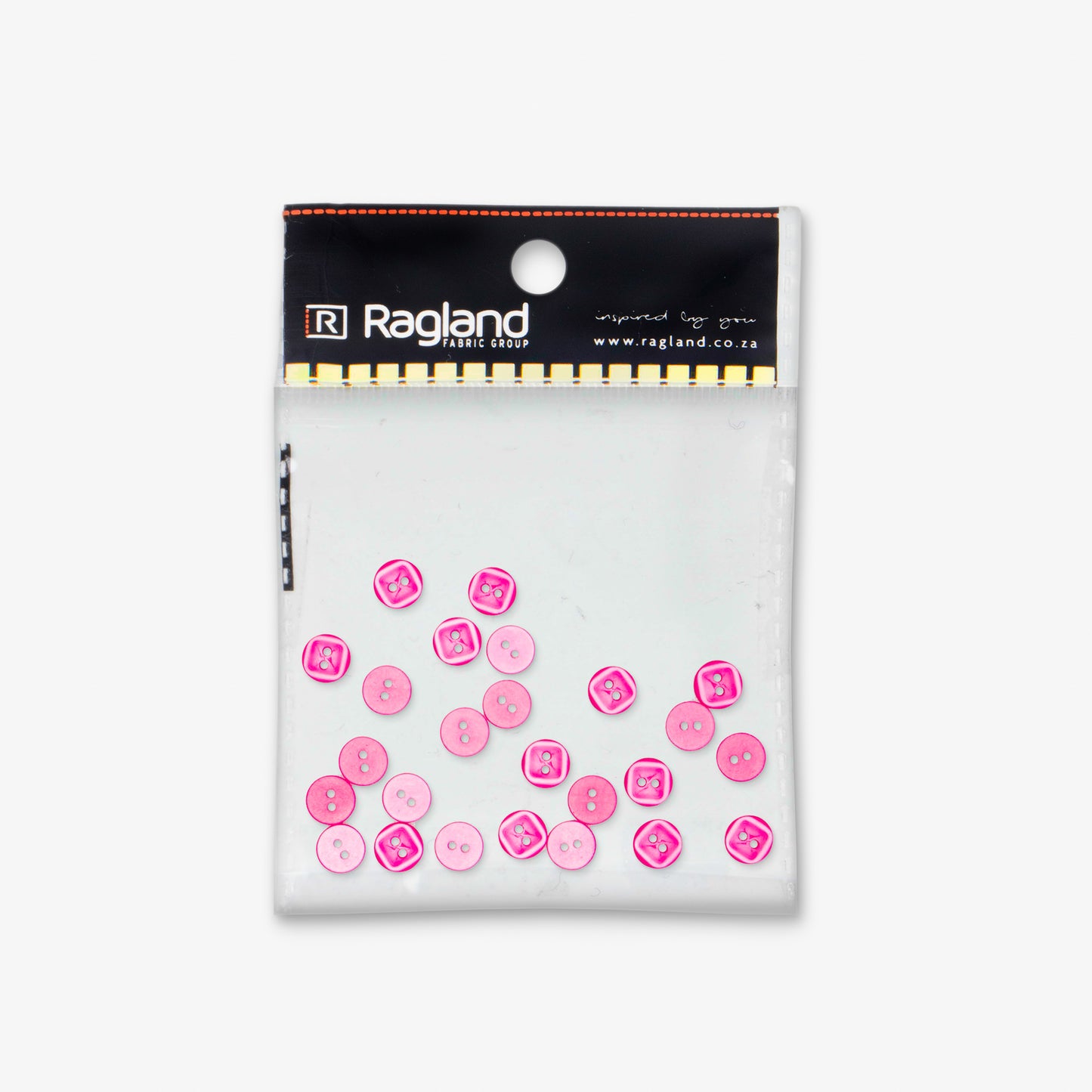 Button Cerise Shirt Button 10mm (25pcs) - Ragland Fabrics