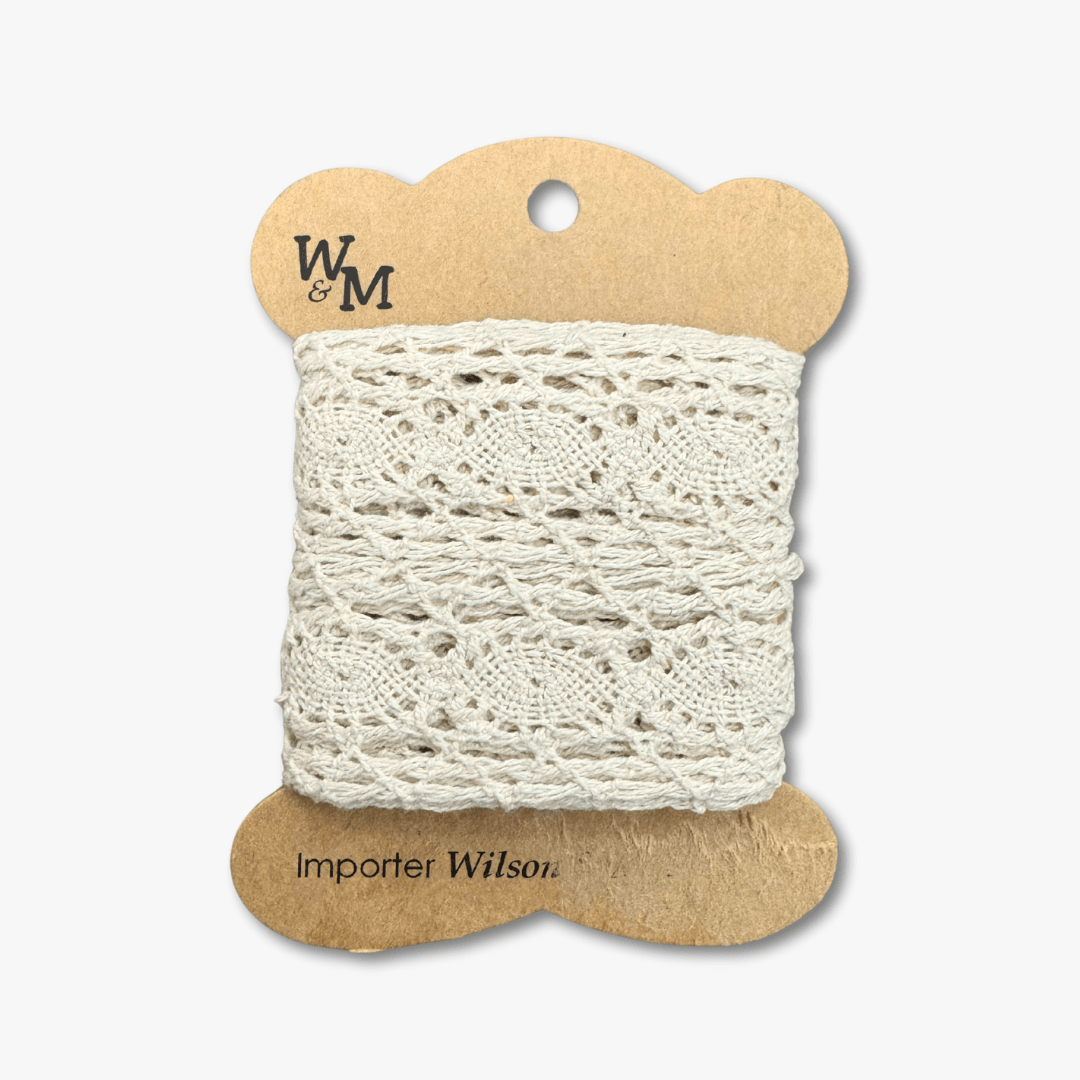 Torchan Lace Cream Edging 28mm TBD - Ragland Fabrics