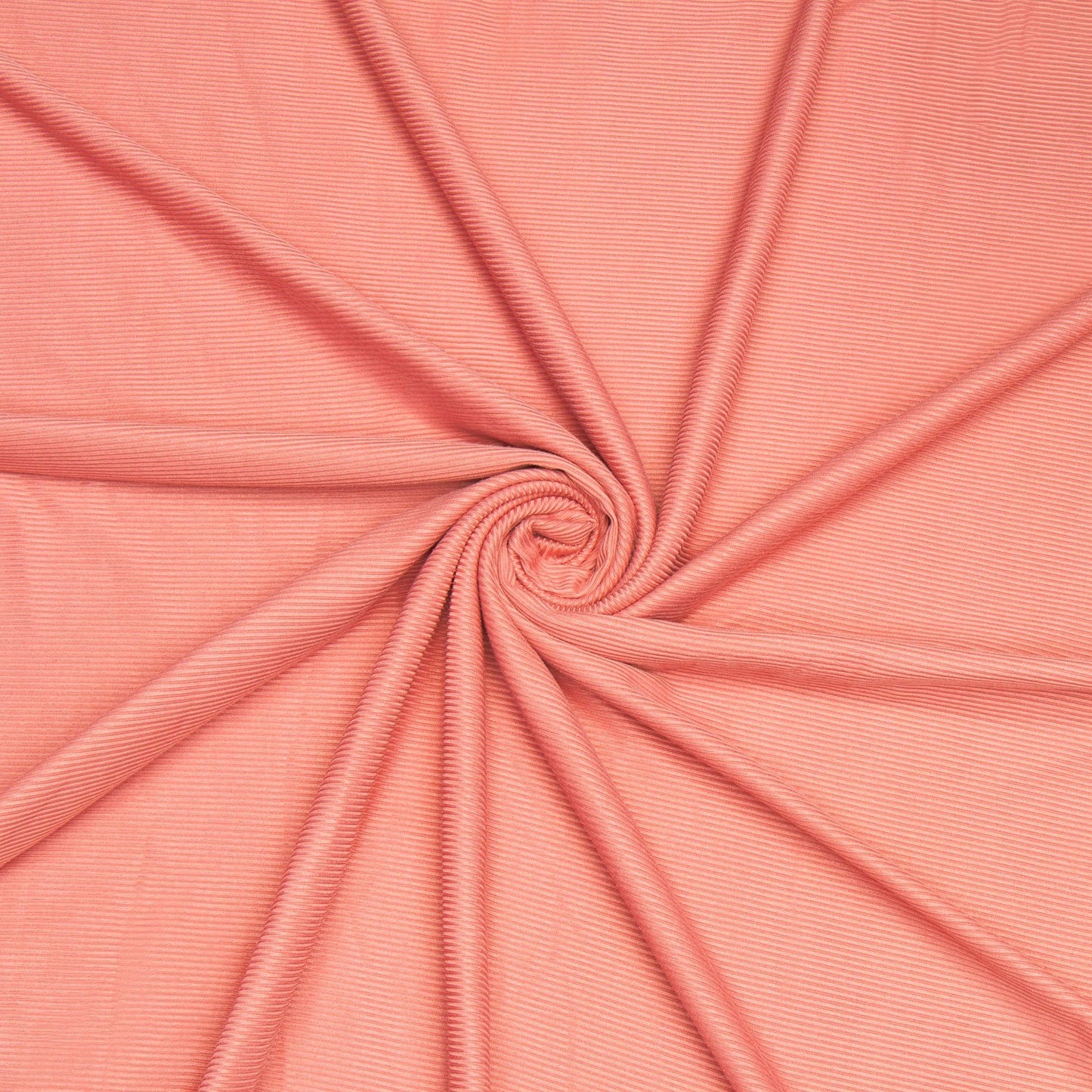 Cotton Knit Ribbed Salmon - Ragland Fabrics
