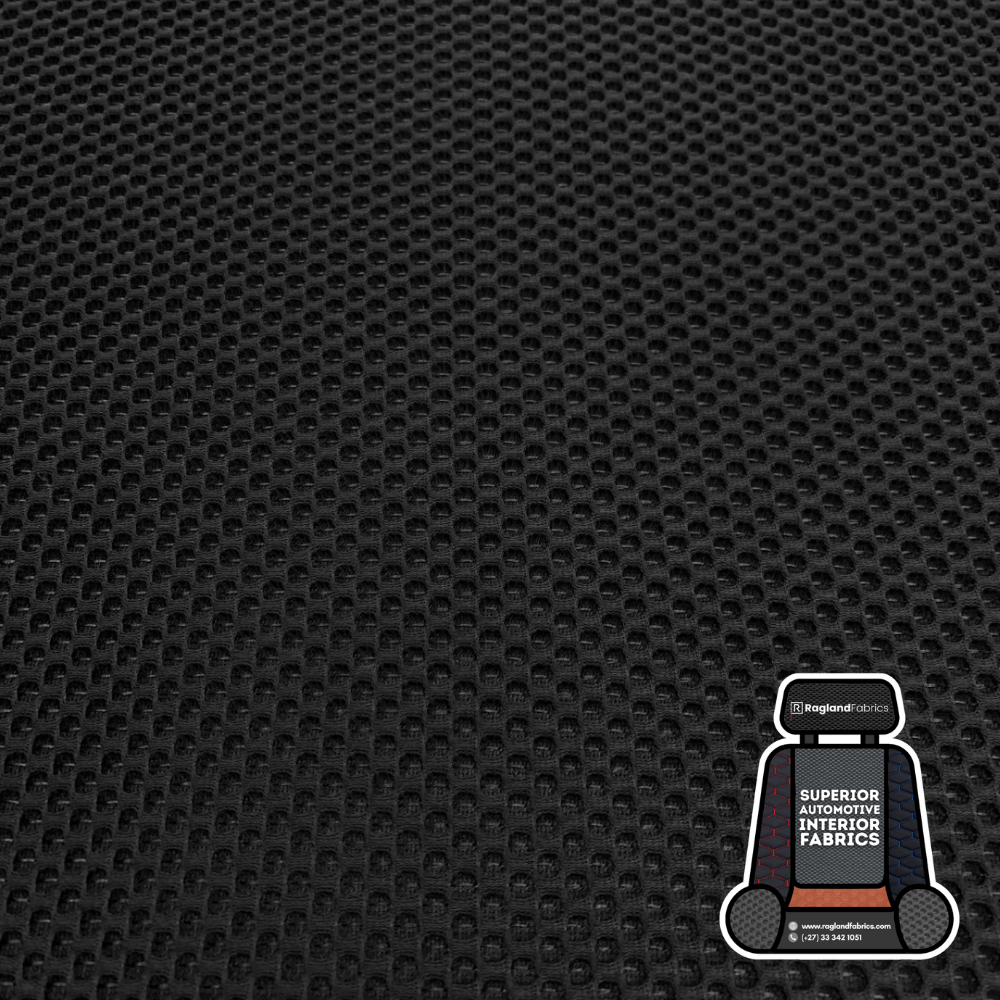 Car Seat Knitted Mesh Upholstery Black - Ragland Fabrics