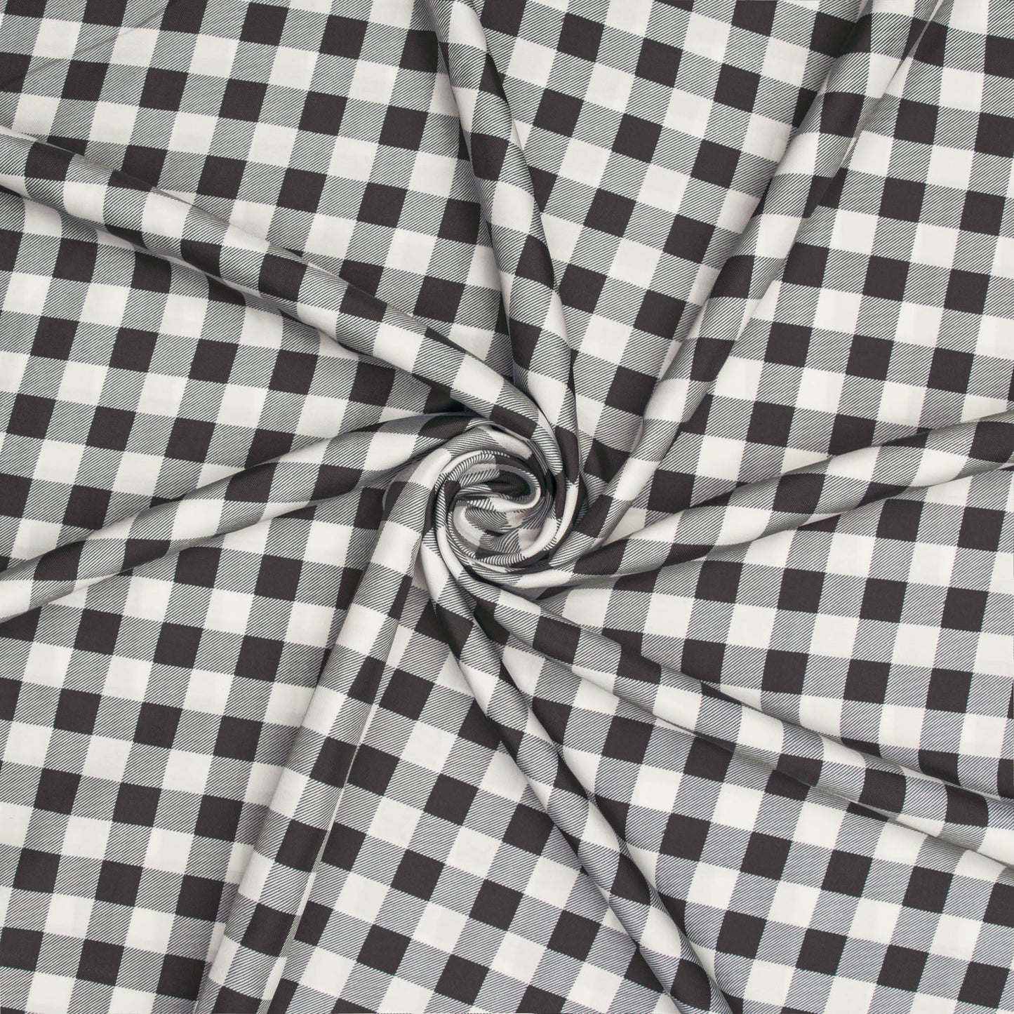 Printed Mini Matt Check Black-240cm