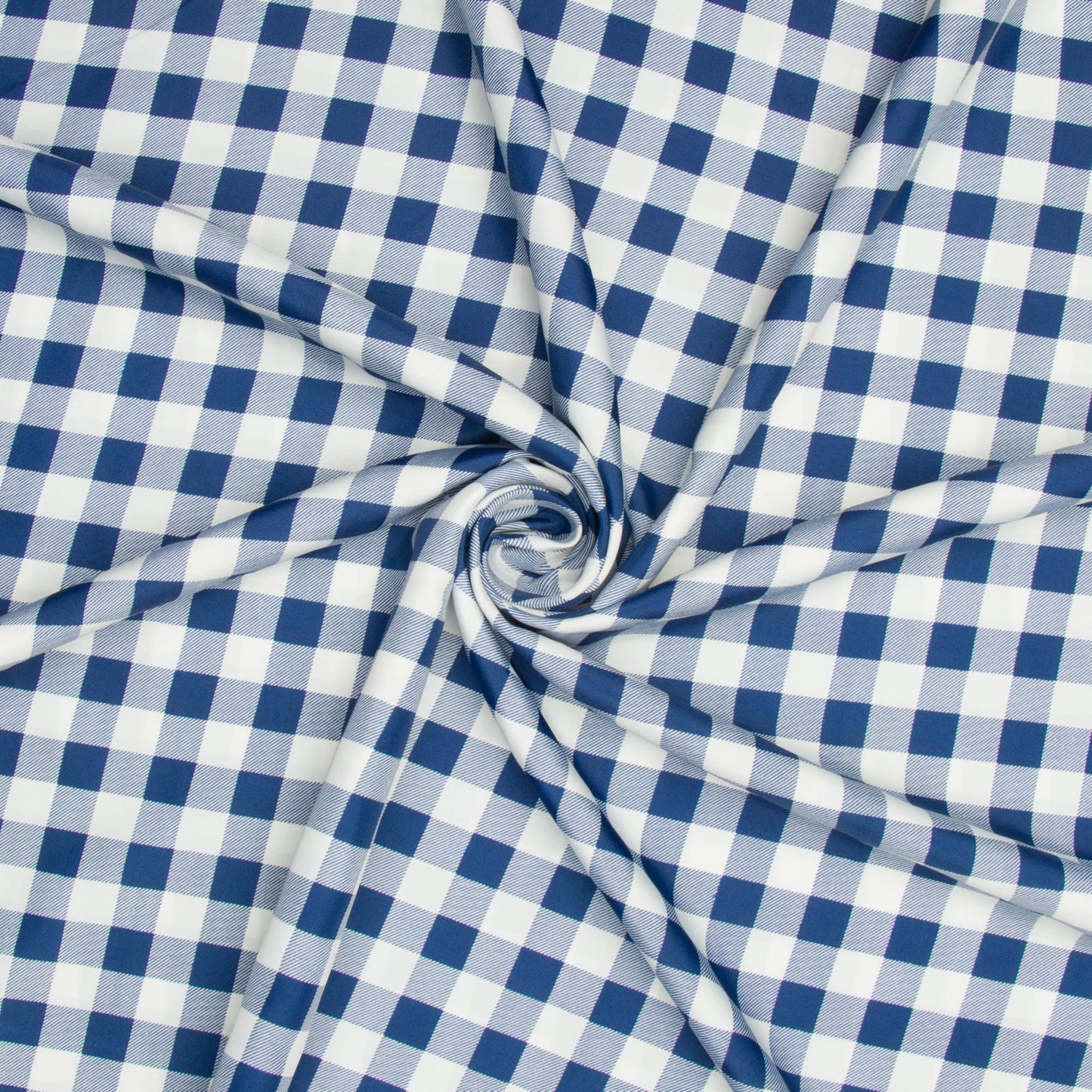 Printed Mini Matt Check Navy - 240cm - Ragland Fabrics