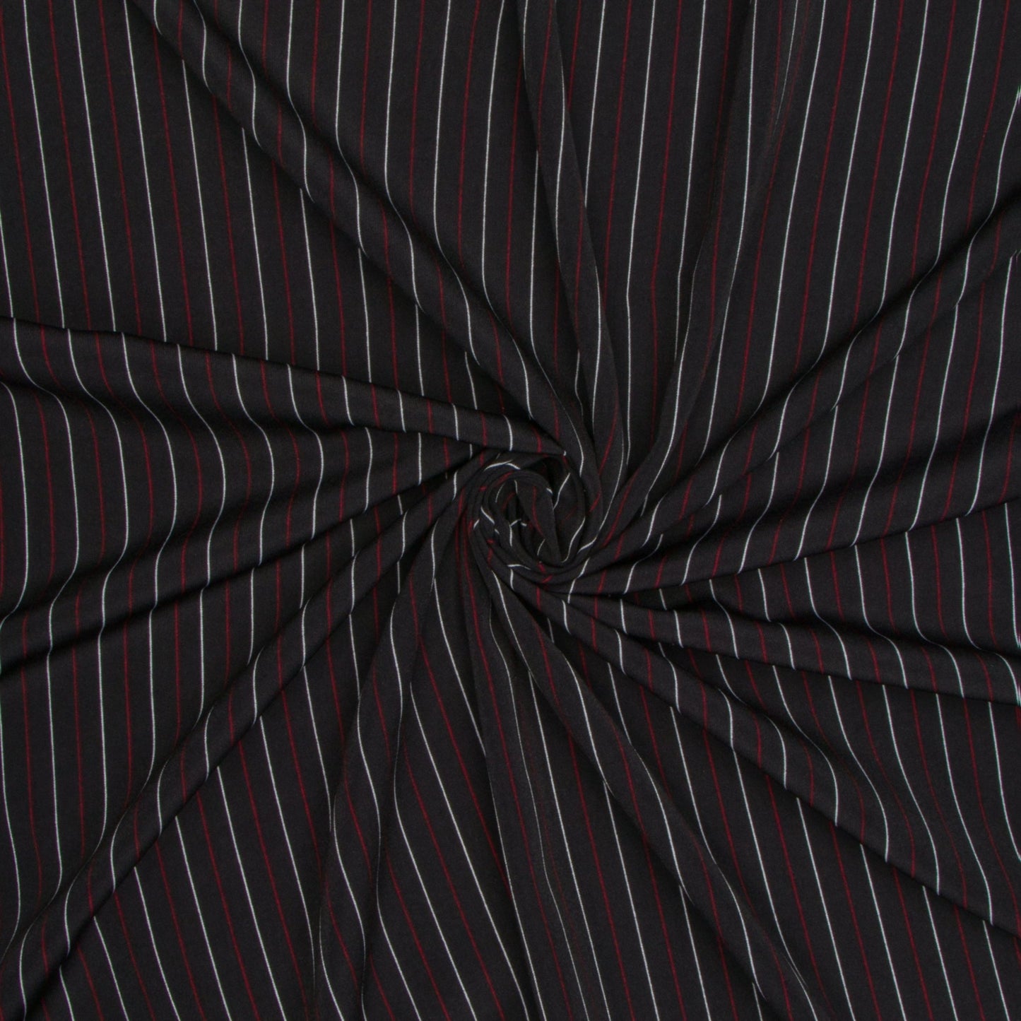 Pin Stripe Red / White Fabric - Ragland Fabrics