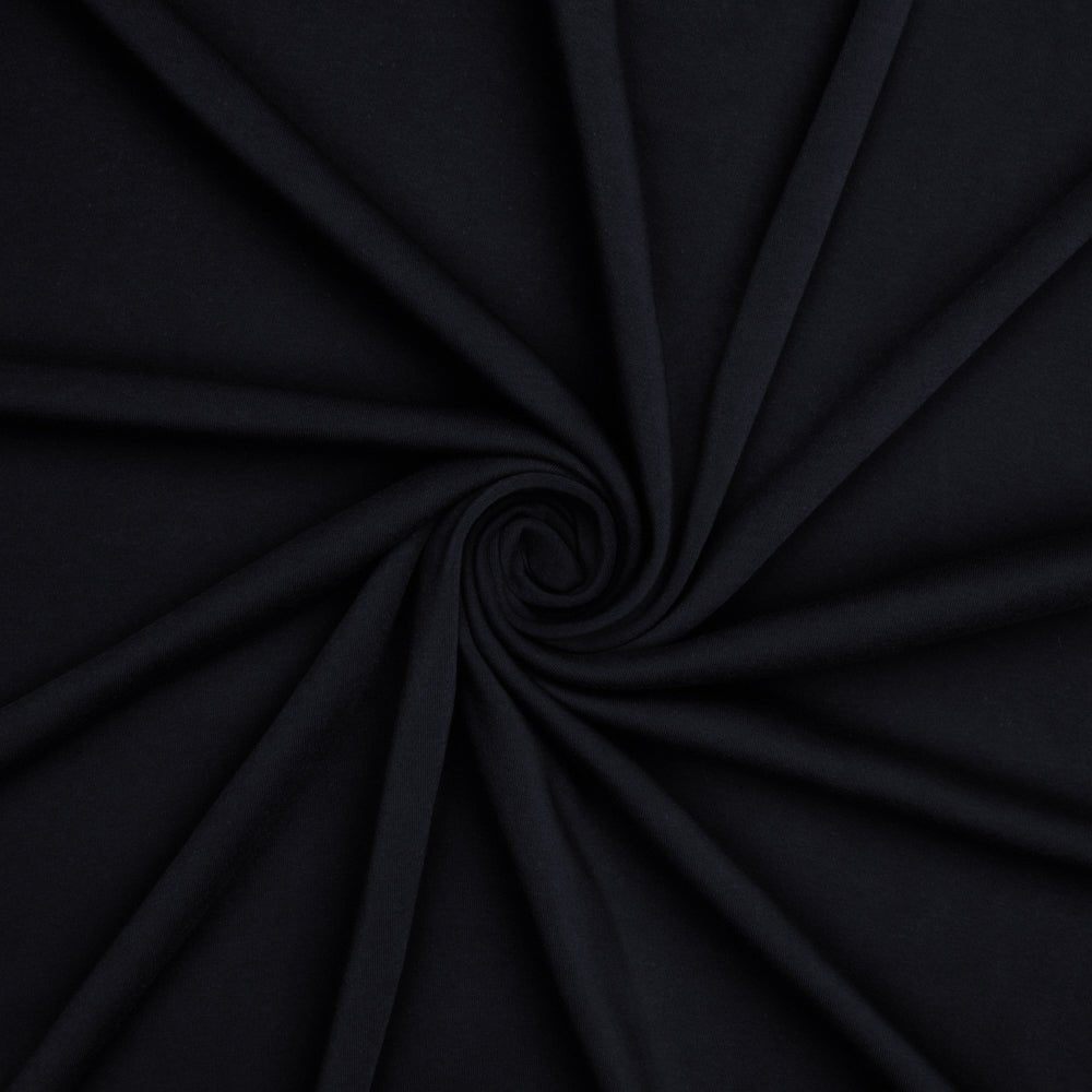 Lacoste Birds Eye Jersey Knit Black - Ragland Fabrics