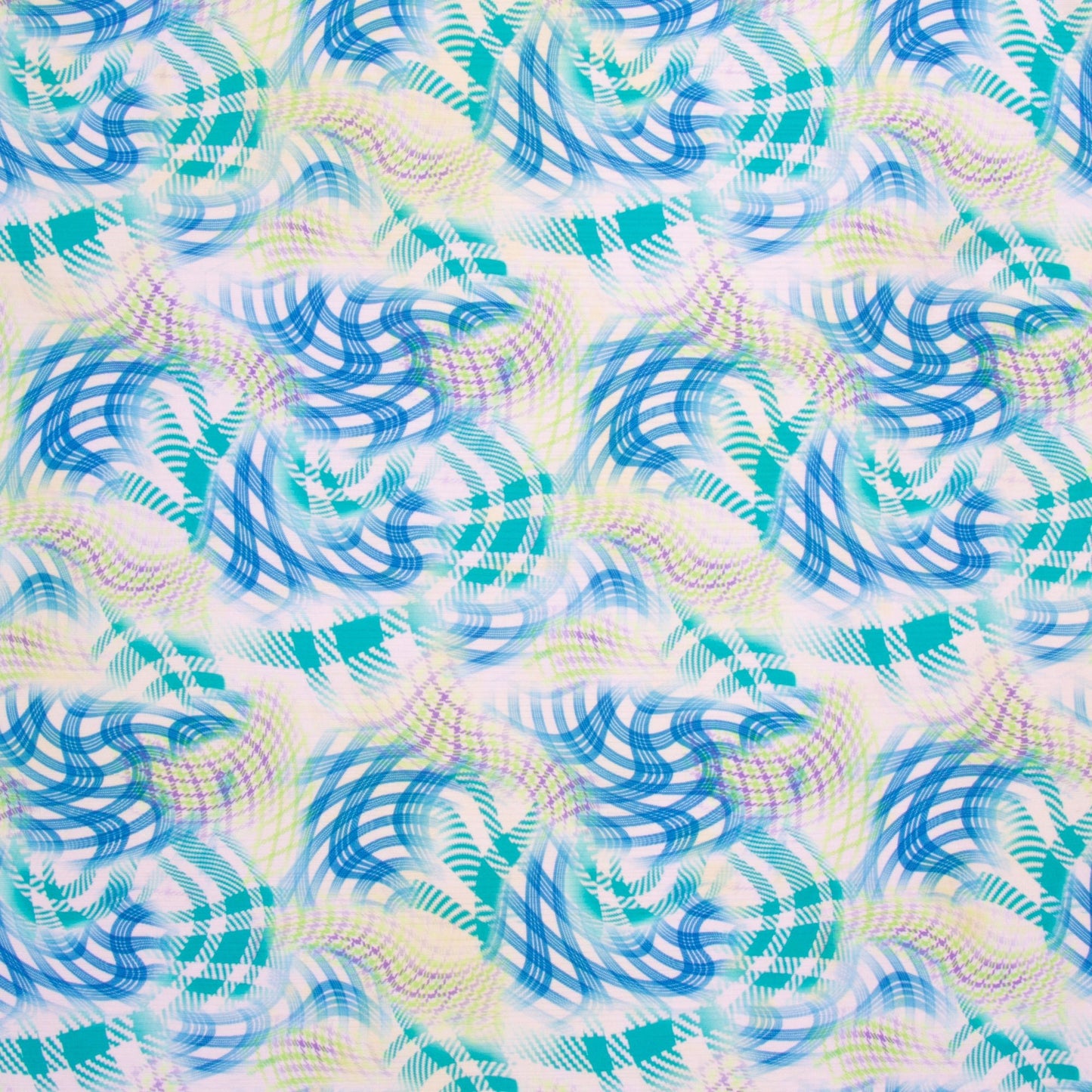 Printed Polyester Needle Out Waves - Ragland Fabrics