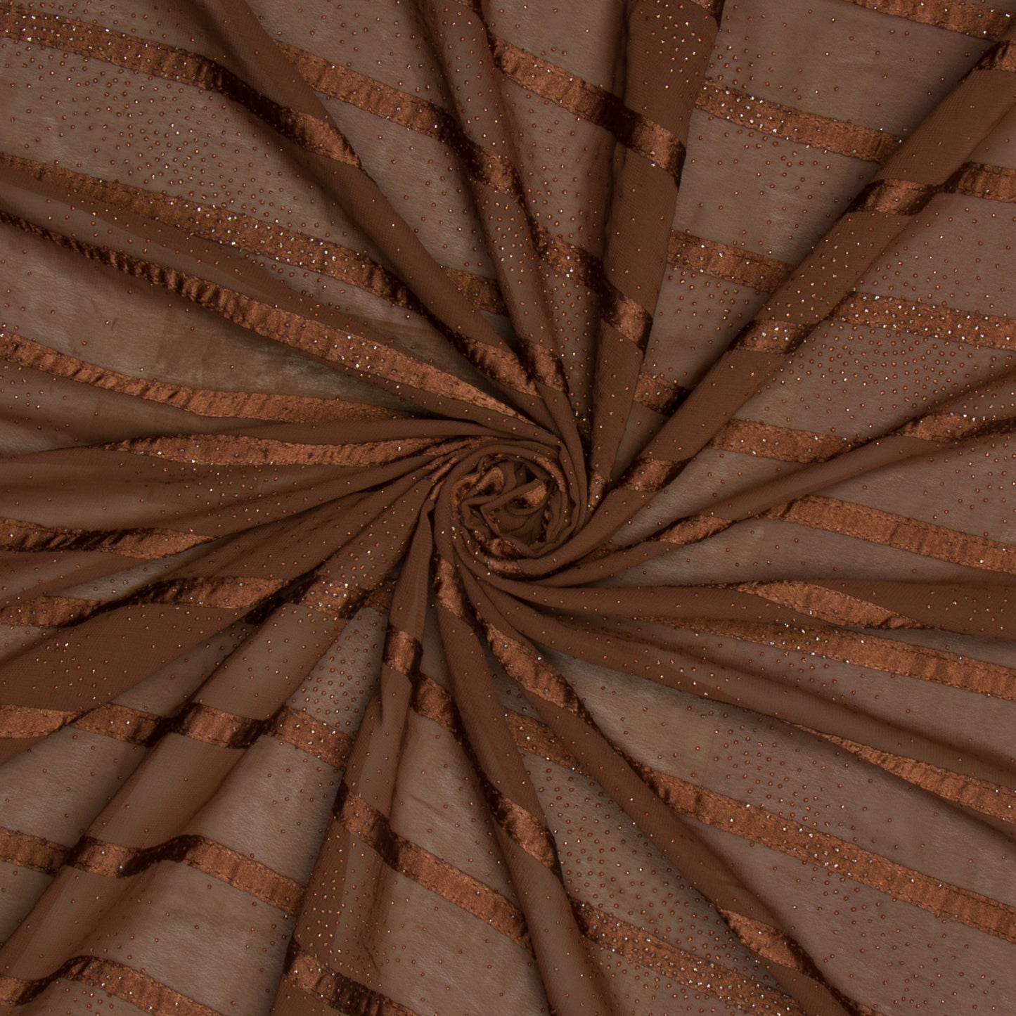 Chiffon Evening Wear Chocolate - Ragland Fabrics