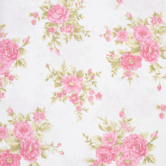 Sheeting Flannel Floral Print 240cm