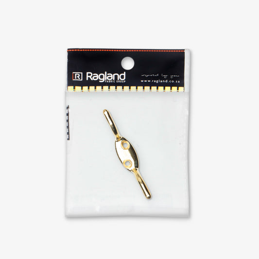 Cleat Metal Brass Plated - Ragland Fabrics