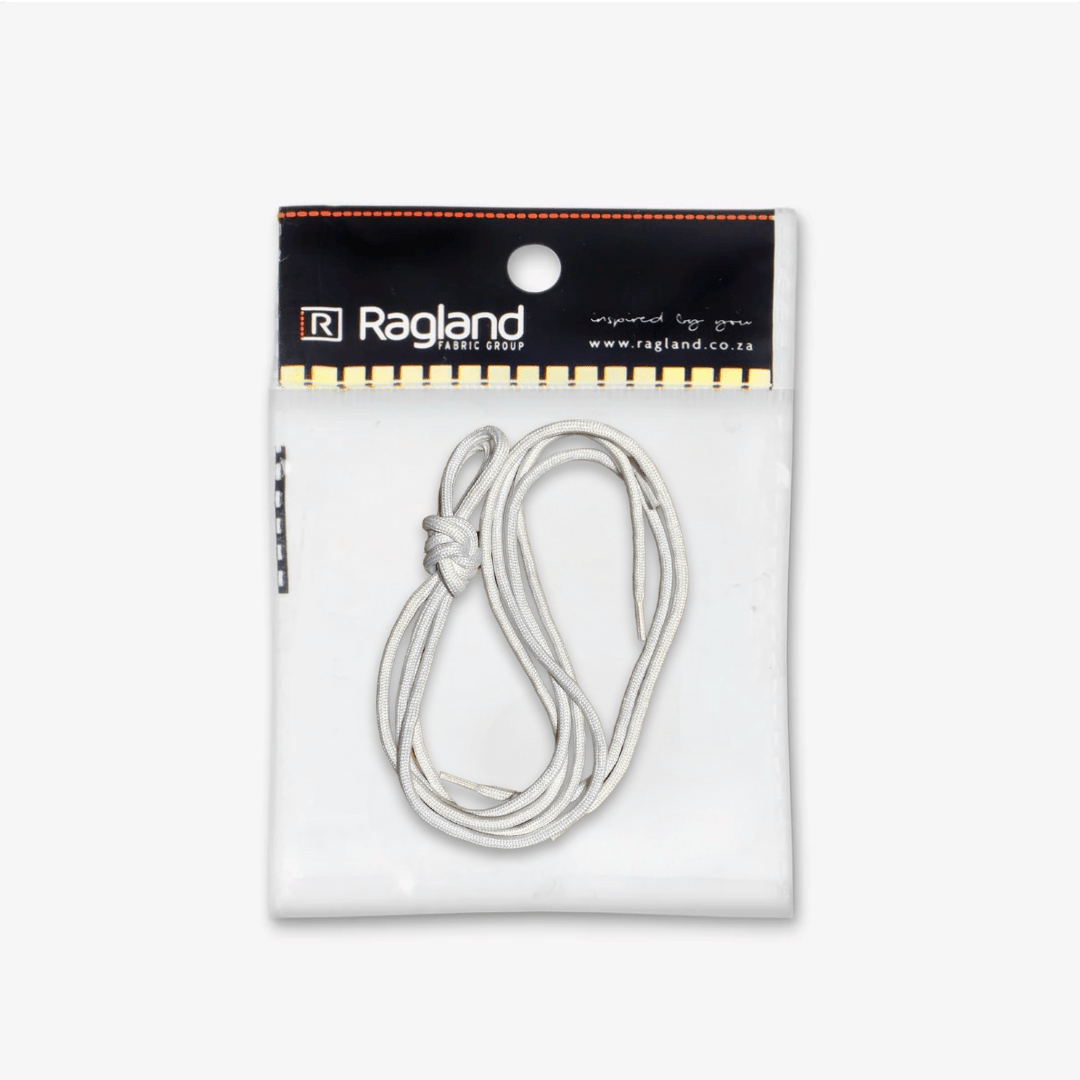 Shoe Lace Round White Pairs (2 Sizes) - Ragland Fabrics