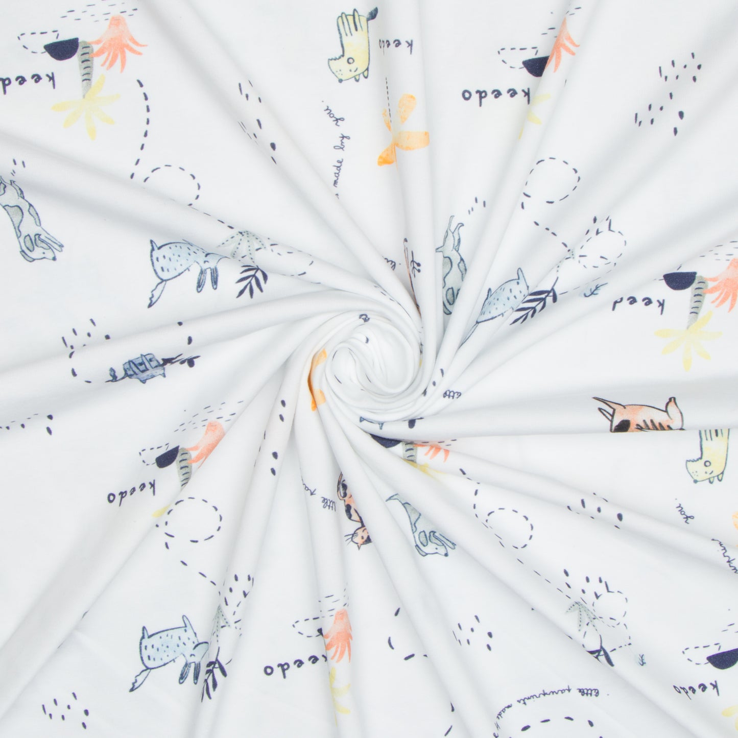 Cotton Lycra Printed Best Friends