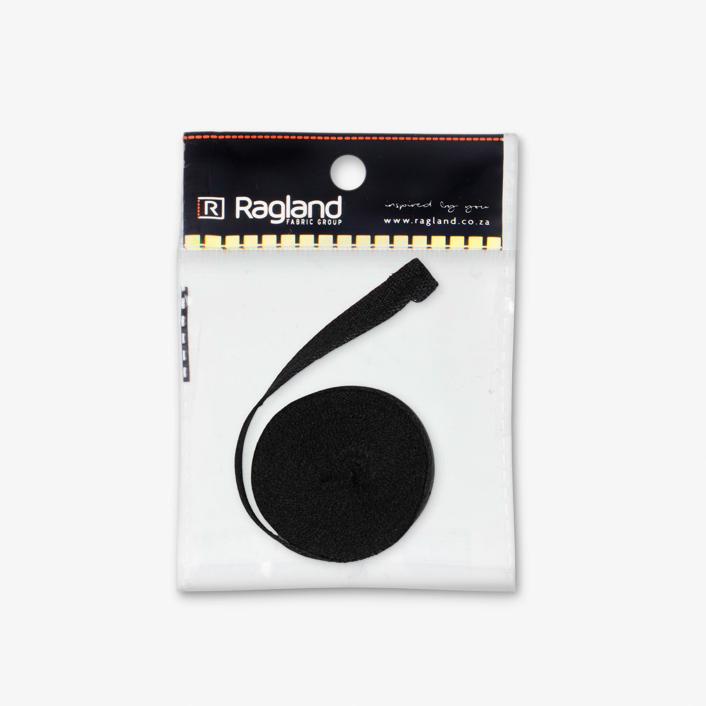 Cotton Tape - 10mm Black - Ragland Fabrics
