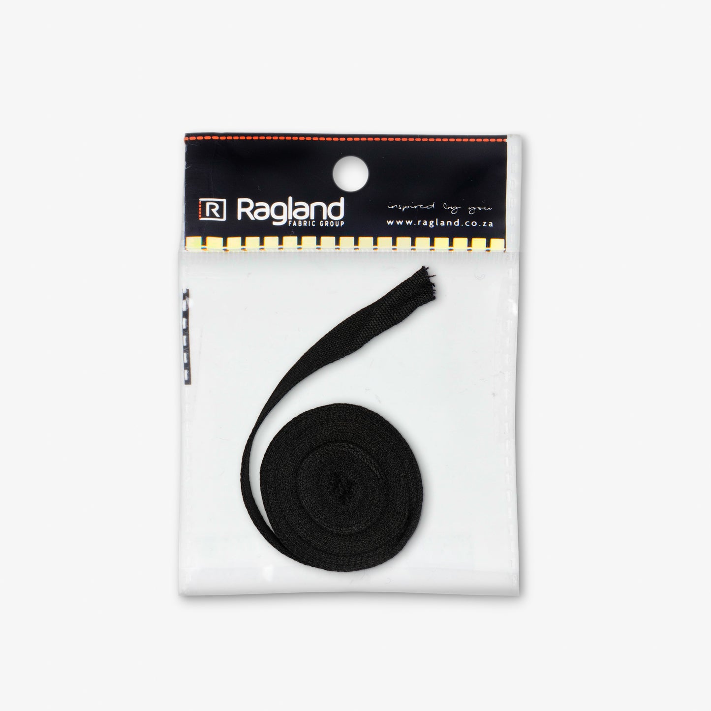 Cotton Tape - 12mm Black - Ragland Fabrics