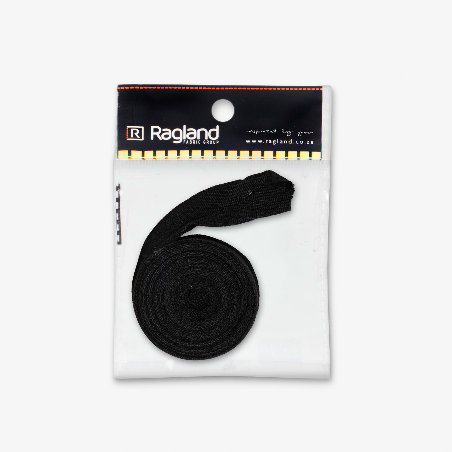 Cotton Tape - 25mm Black - Ragland Fabrics