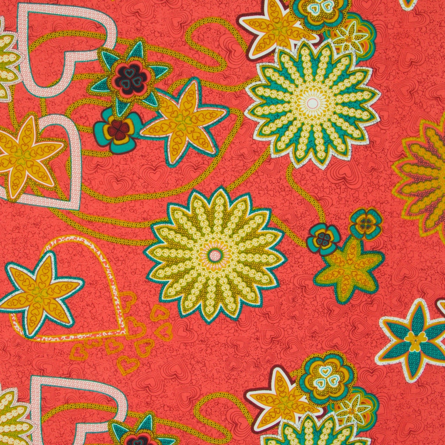 Printed 100% Cotton Apparel Fabric Coral - Ragland Fabrics