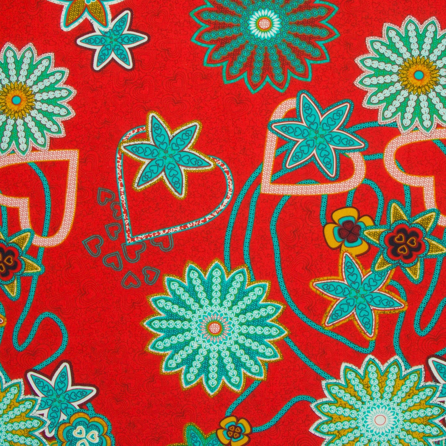 Printed 100% Cotton Apparel Fabric Red - Ragland Fabrics