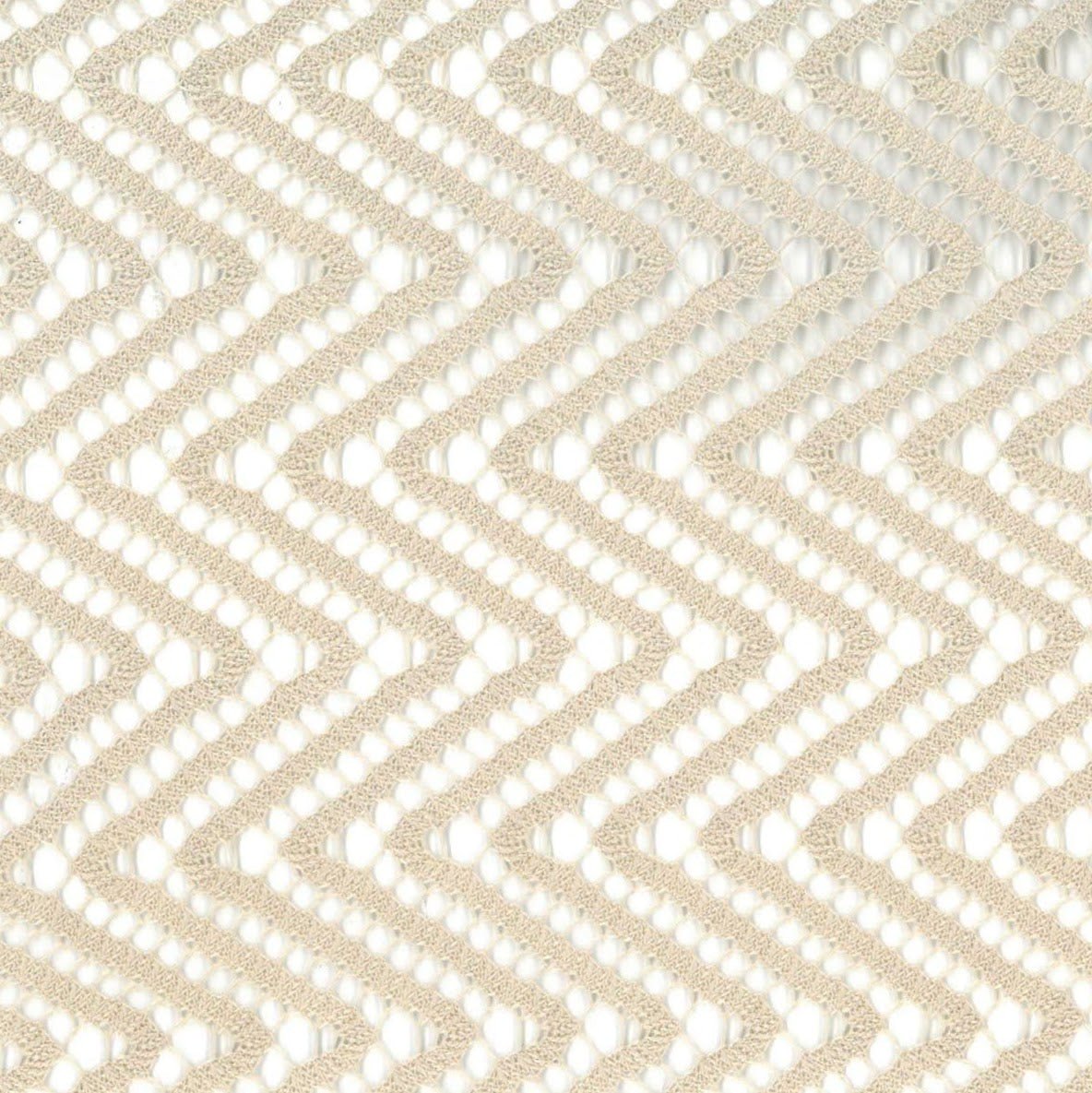 Lace Fabric - Zig Zag Cream - Ragland Fabrics