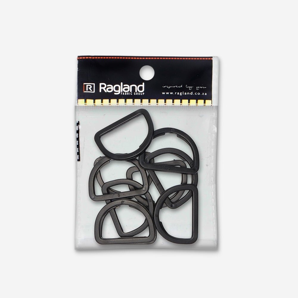 D - Ring 38mm Plastic - Ragland Fabrics