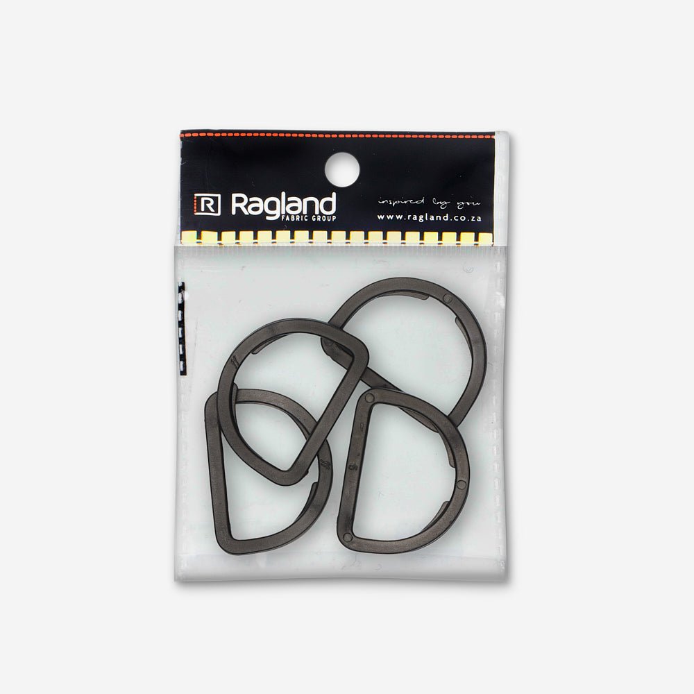 D - Ring 38mm Plastic - Ragland Fabrics