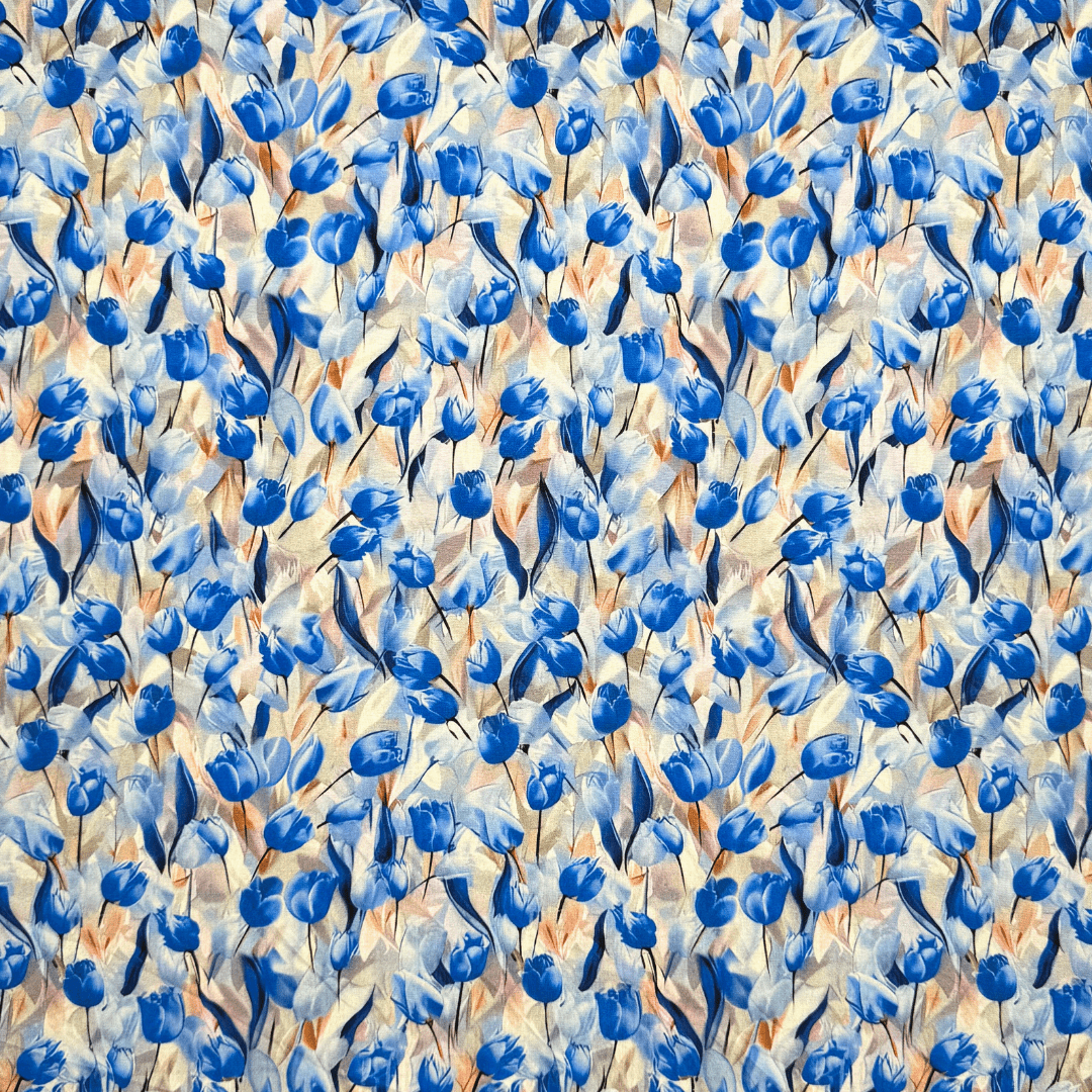 Viscose Printed Challis Des.2 4 - Ragland Fabrics