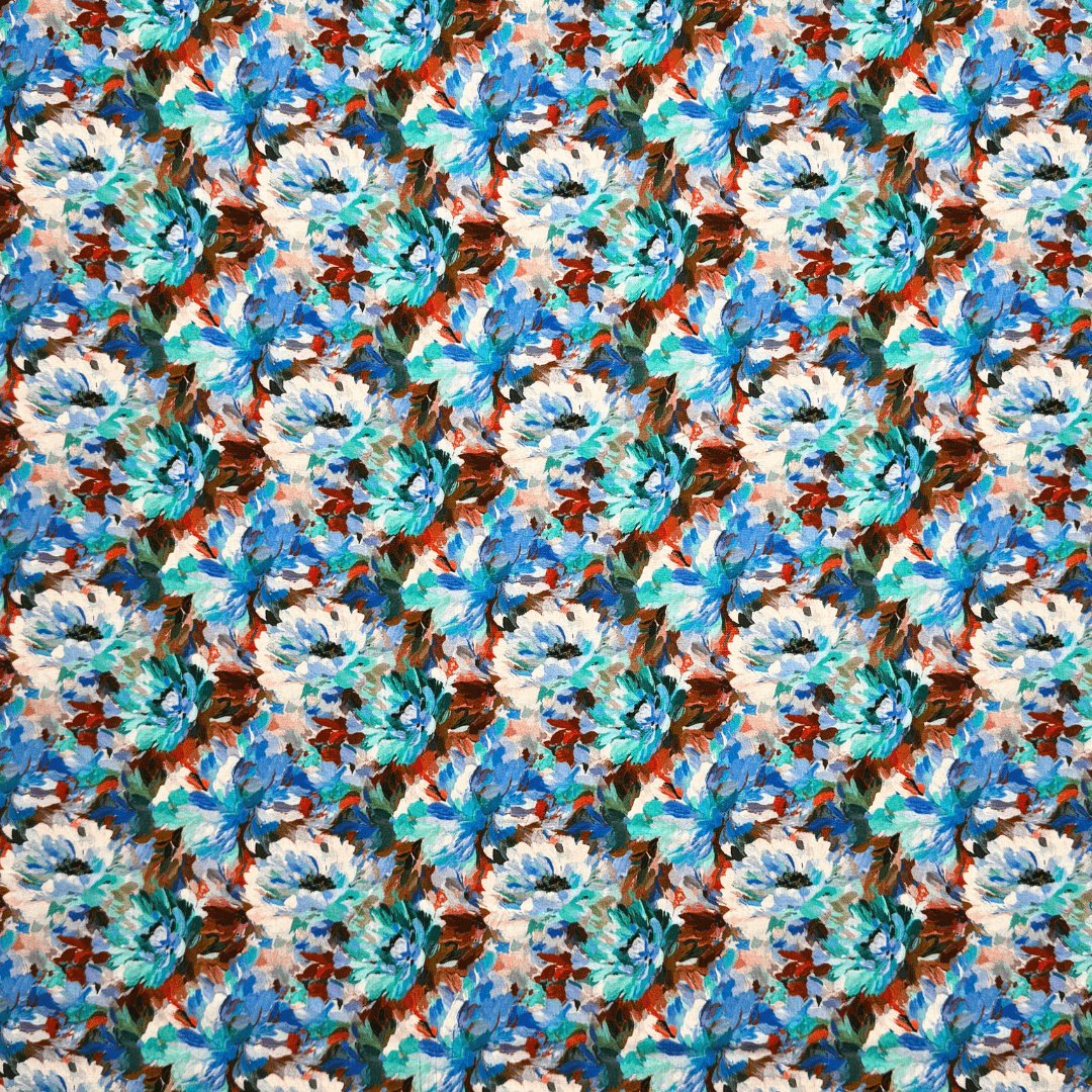 Viscose Printed Challis Des.4 2 - Ragland Fabrics