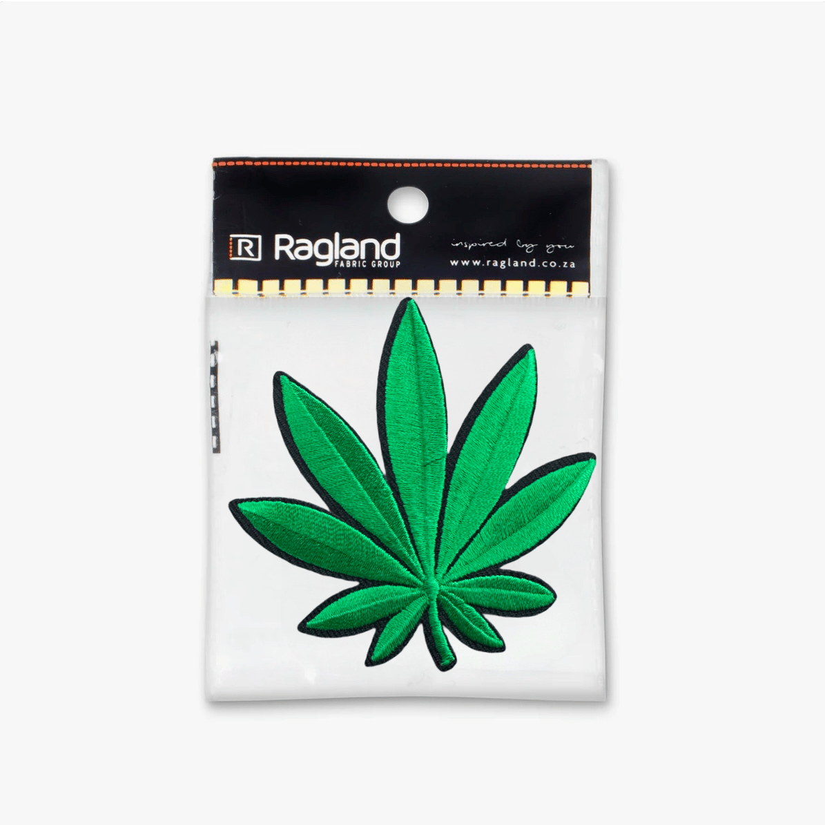 Motif Iron On Badge - WEED LEAF - Ragland Fabrics