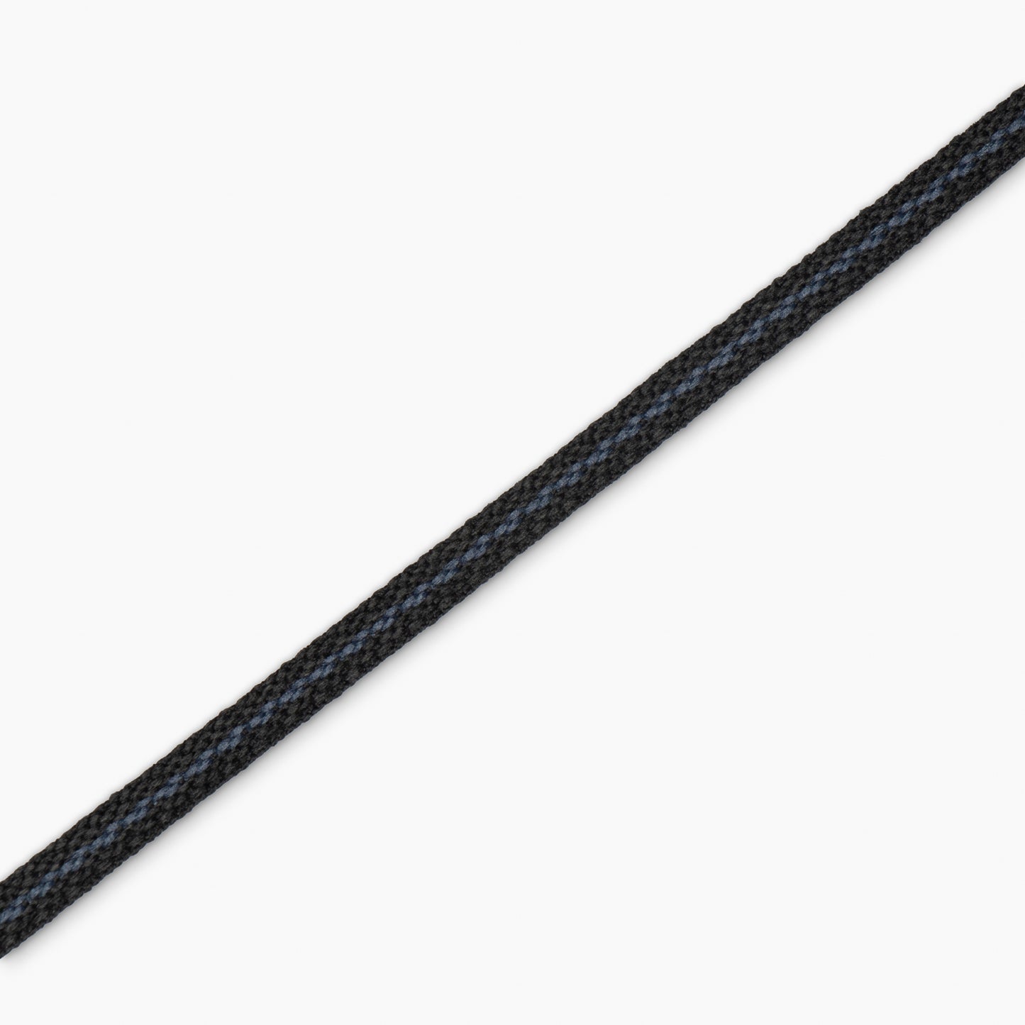 Draw Cord Flat 8mm Black & Blue (25met) - Ragland Fabrics