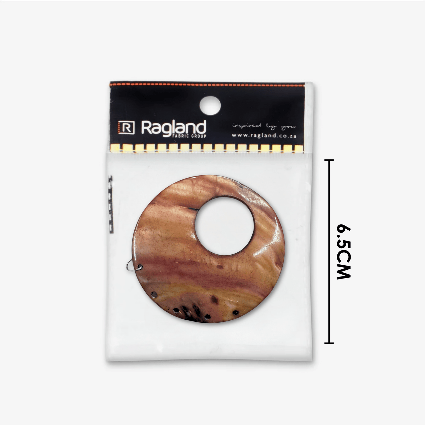 Designer Beads Large - Brown Round - Ragland Fabrics