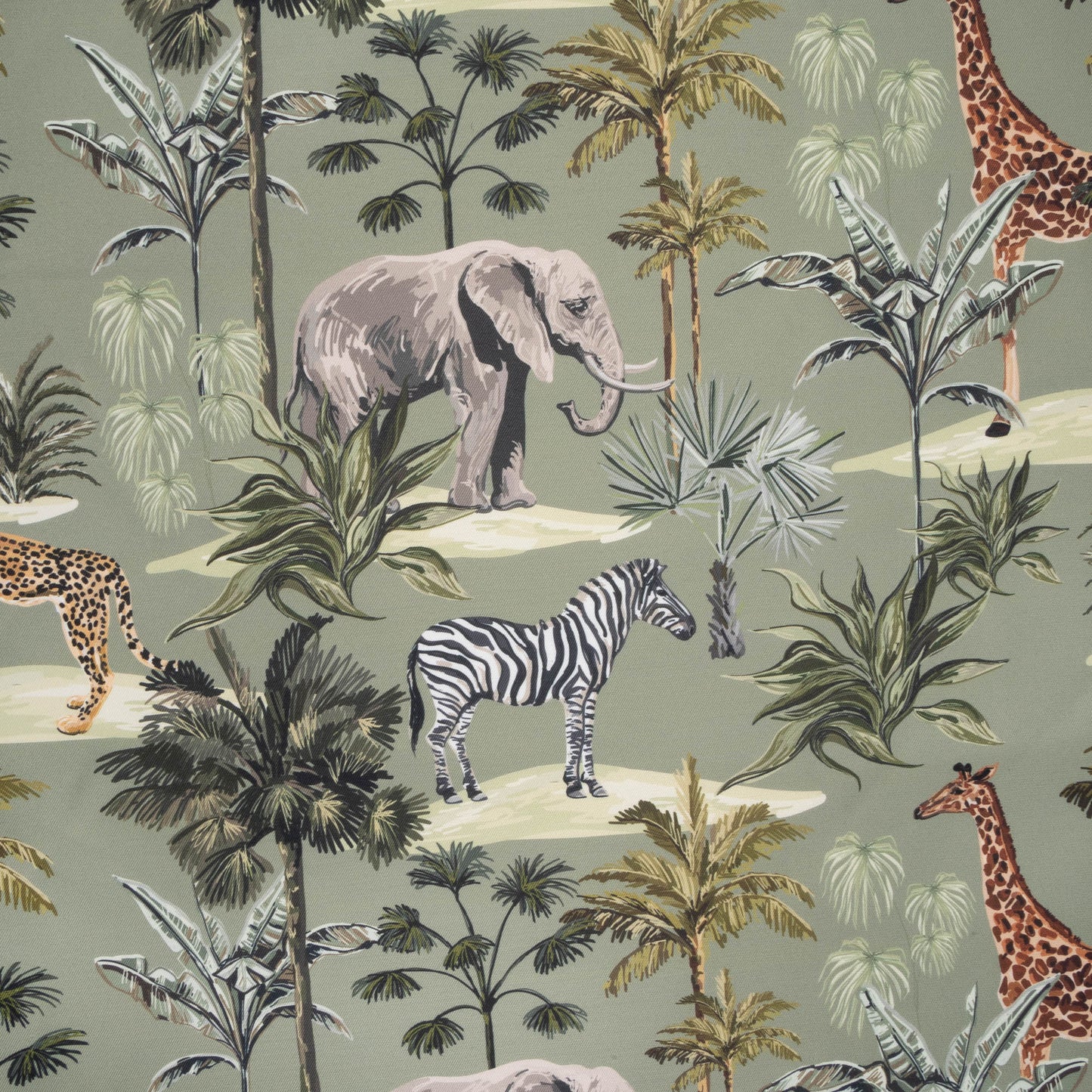 Eco Fabric Elephant Olive 2092 - Ragland Fabrics