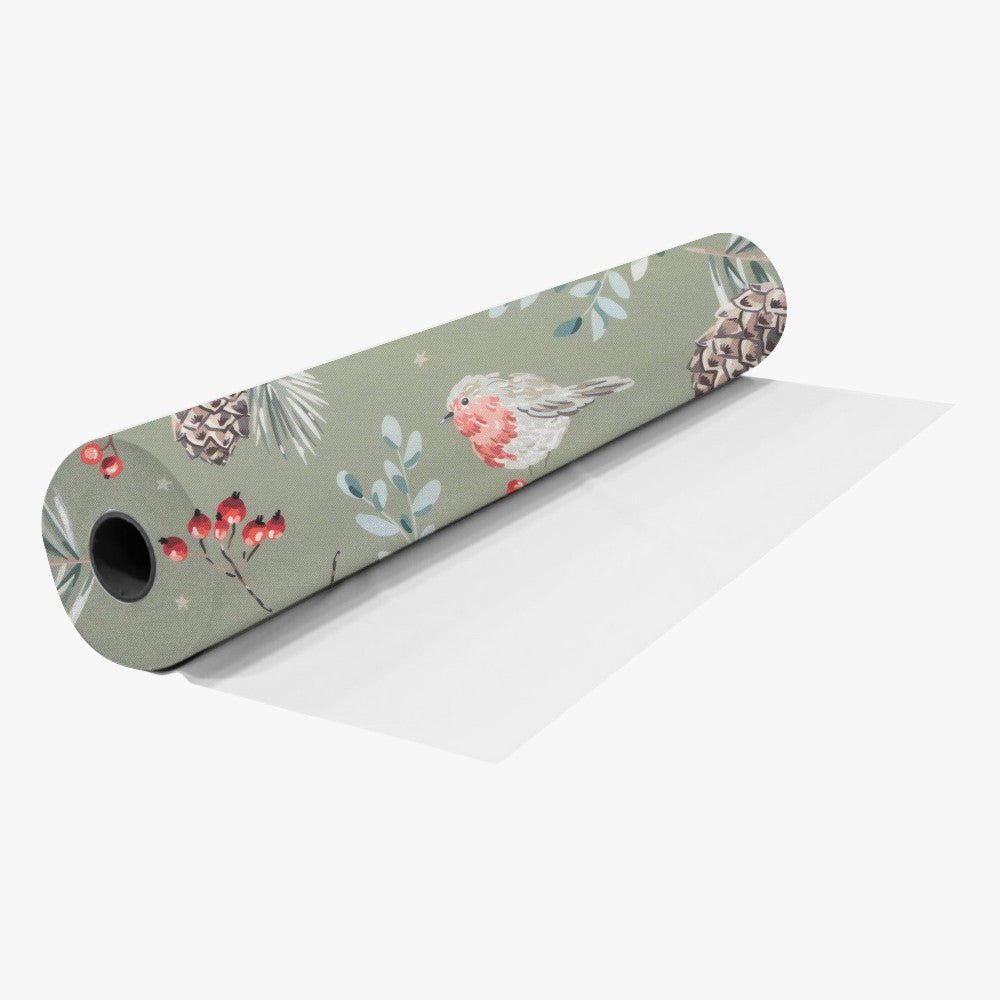 Eco Fabric Pine Cones Olive 2098 - Ragland Fabrics
