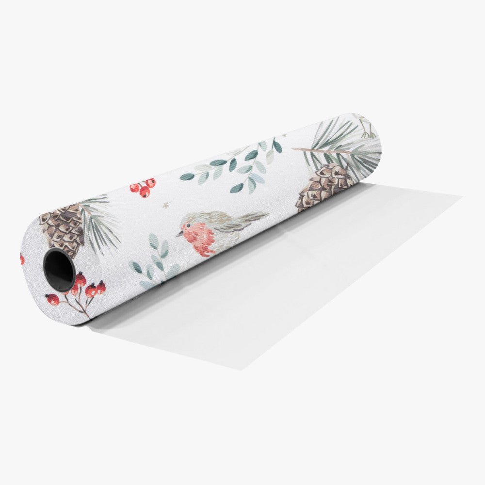 Eco Fabric Pine Cones White 2099 - Ragland Fabrics