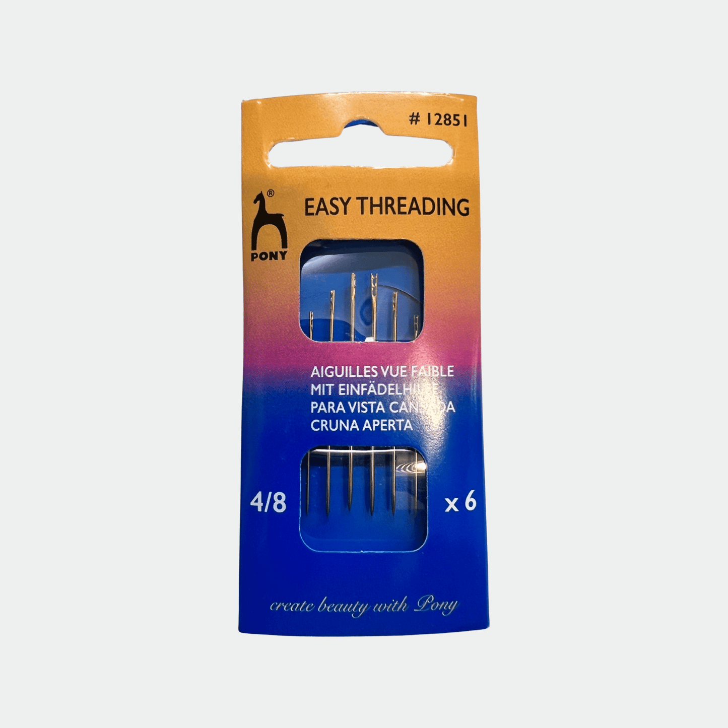 Pony Easy Threading 4/8 Needles - Ragland Fabrics