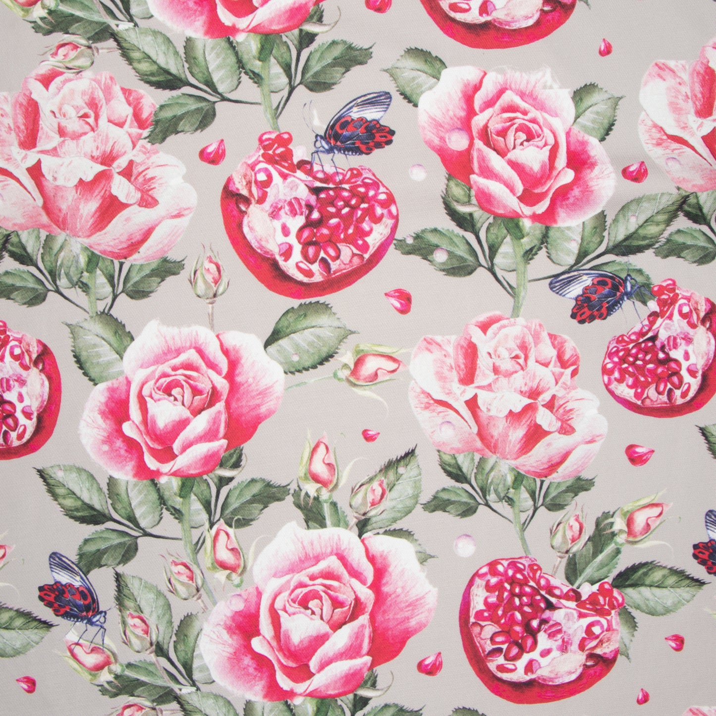 Eco Fabric Pomegranate Beige 140cm
