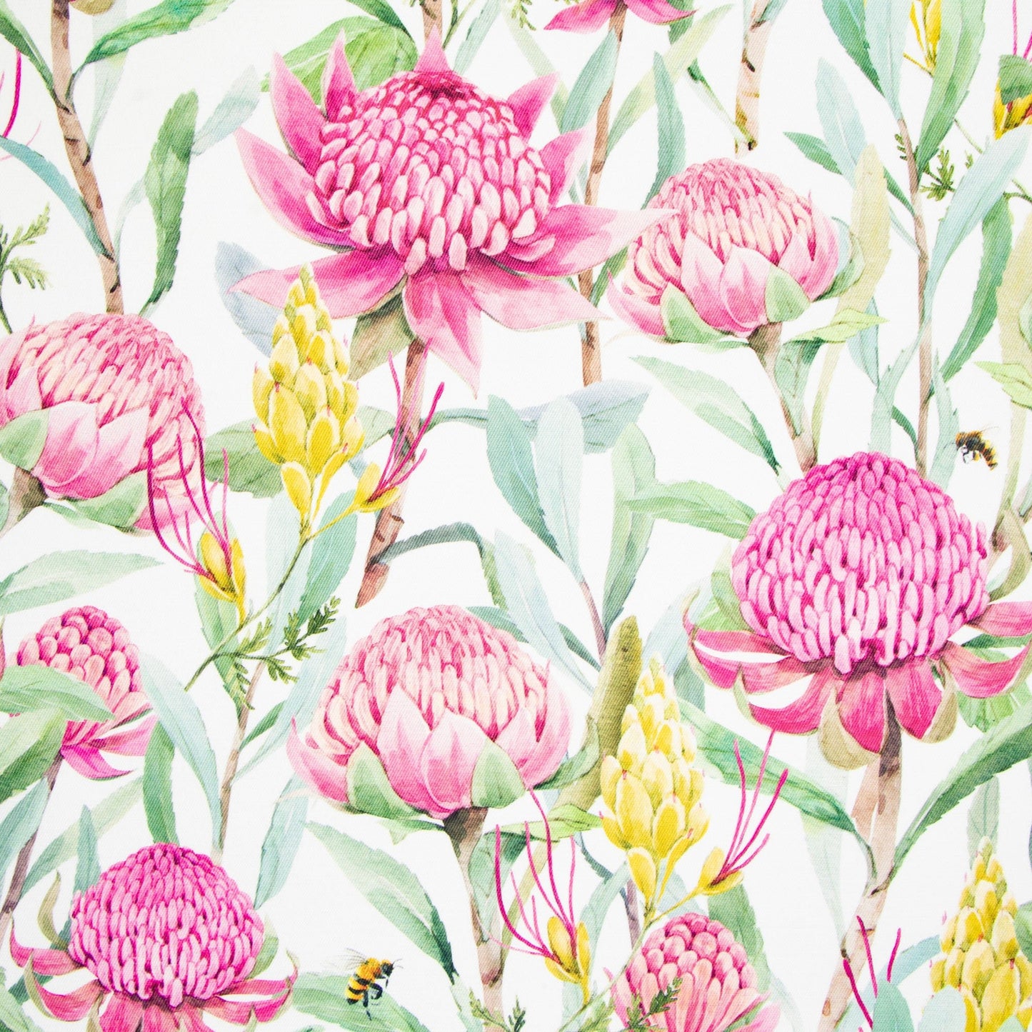 Eco Fabric Protea Pink 690 - Ragland Fabrics