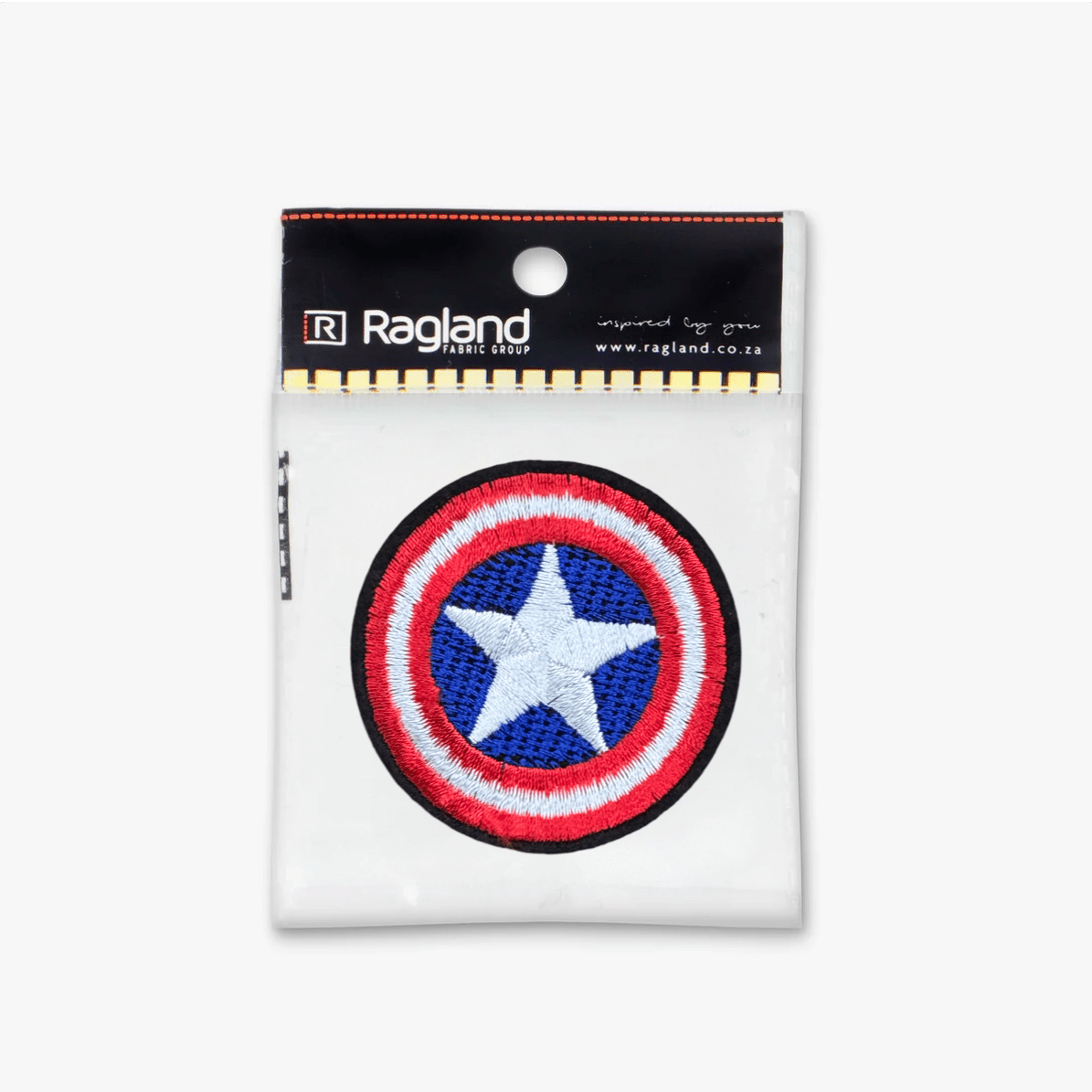 Motif Iron On Badge - AMERICA'S SHIELD - Ragland Fabrics